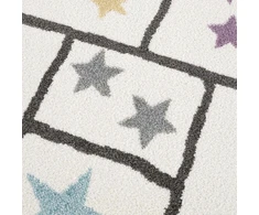 Family fabrics DYWAN OKRĄGŁY DLA DZIECKA DZIECIĘCY KIDS KREMOWY KOLOROWE KLASY Koło Fi 120