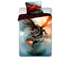 Faro PATALYNĖ 140x200 DRAGON DRAGON FLYING FIRE JAUNIMO MEDVILNĖ