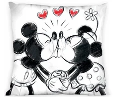 Faro Užvalkalas 40x40 cm Myszka Miki Mini Minnie Mickey Mouse 100% medvilnė Osi