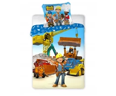 Faro Vaikiškas patalynės komplektas Bob the Builder 100x135, 2 dalių