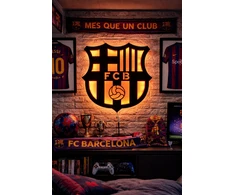 FC Barcelona Crest LED futbolo lempa dovanų naktinė lempa + NEMOKAMA