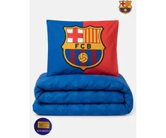 FC Barcelona patalynės komplektas 140x200 cm, pagalvės užvalkalas 50x60 cm 100% medvilnė
