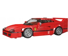 Ferrari F40 - Mould King blokuoja 27038 greičio čempionų rinkinį + vitrina