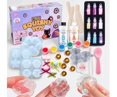 Fest SLIME SLIME RINKINYS SU GLITTER katės letenėle DIY 69 vnt + NEMOKAMAI