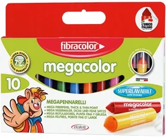Fibracolor Megacolor flomasteriai, 10 spalvų