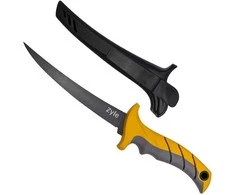 File peilis ZYLE skirtas žuviai, ZY110K, su dėklu, 19 cm