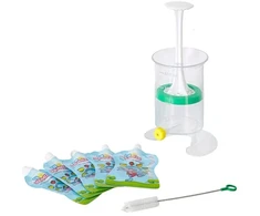 Fill'n Squeeze Talpykla maišeliams ir Fill'n Squeez šepetėliui pripildyti + 5 paketėliai