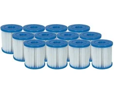 Filtras filtro siurbliui II tipo - 12 vienetų rinkinys Bestway 58094
