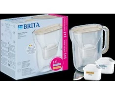Vandens filtravimo ąsotis BRITA Style Essential 2.4L, smėlio spalvos su 2x MAXTRA PRO filtrais
