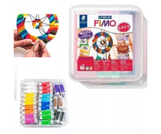 Fimo 26 spalvų polimerinė modelino masė su formavimo įrankiais