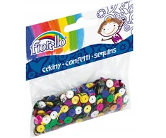 Fiorello Cekini Konfetti 7mm, 14g - Spalvoti Lūžę Ratukai