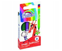 Fiorello kreidelės vaikams, 6 spalvos, vaško