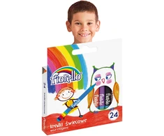 Fiorello kreidelės vaškines 24 spalvos