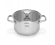 Fissman INOX indukcinis puodas 3,1 L 20 cm, varinis dugnas, dangtis