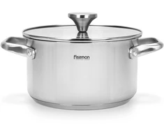 Fissman INOX indukcinis puodas 3,1 L 20 cm, varinis dugnas, dangtis