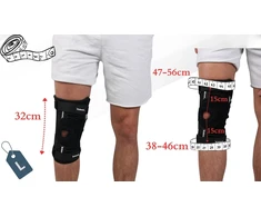 Fit4Med Orteza kolano stabilizator, dydis L, su šoninėmis atramomis