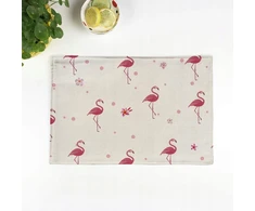 Flamingo pynimo stalo kilimėlis. Virtuvės valgomojo kilimėlis. Šilumos izoliacija