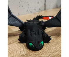 FLEXI Totothless NIGHT FURY Toothless Kaip išmokyti savo drakoną - TIK TOK