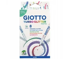 Flomasteriai 8sp GIOTTO TURBO GLIT PASTEL 426300 FILA, R07-132