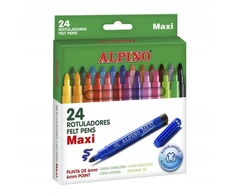 Flomasteriai Alpino Maxi, 24 spalvos