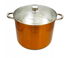 Florentyna Puodas nierdzewny NOBILE Auksinė 28 cm 12,5 l