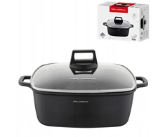 Florina Chef kvadratinis aliuminio puodas 28 cm 5,8L orkaitei