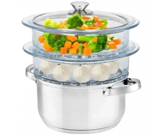 Florina Garinimo puodas STEAMER 2 sietai, indukcinis, nerūdijantis plienas