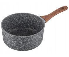 Florina Master aliuminio puodas 20 cm 2,4 l, pilkas granitas, indukcinis