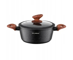 Florina Master Juodas puodas 28 cm 6,5L aliuminio su indukciniu dangteliu
