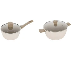 Florina Mokka komplektinis puodas 26 cm 4,8L + puodas 20 cm 2,1L dujų indukcija