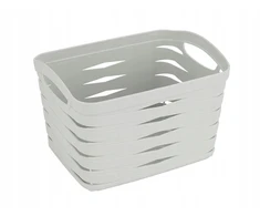 Florina Plastikinis krepšelis Practical Linea 6.6L 26x20x17 cm pilkas smulkiems daiktams