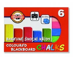 Fluorescencinės lentos kreidos 6 spalvų - Koh-I-Noor