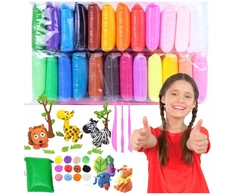 FOAM PLAY PASTE EDUCATIONAL MONTESSA Plastilinas 24 Vnt. SPALVOS
