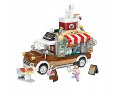 Food Truck Mobile Cafe Mini Klocki LOZ Vaikų gynimo diena