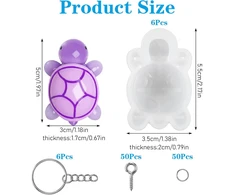 FOREM SILICONE RINKINYS 6 Vnt. MINI VĖŽLIŲ DERVOS LIEJIMAS „Pasidaryk pats“