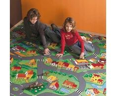 Fortero Dywan Dla Dzieci Mata Dziecięcy Uliczki Little Village Drogi Ulice 200x300