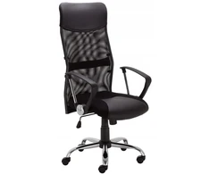 Fotel biurowy W-03 HIT GTP JUODA siatka Nowy Styl