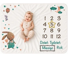 foto antklodė su zuikučiu foto antklodė vaikui foto kilimėlis poony 100x75cm