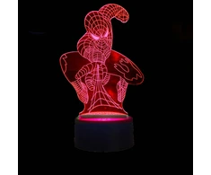 Fotorob 3D LED stalinės lempos spalvų nuotolinio valdymo pultelis Spider-Man H3 projektorius