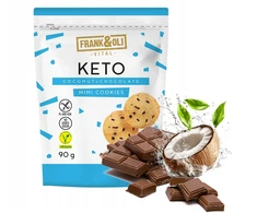 FRANK&amp;OLI Keto Mini sausainiai KOKOSŲ ŠOKOLADAS be cukraus 90g