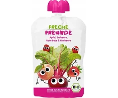 Freche Freunde BIO putėsiai vaisinės daržovės Avietės burokėliai