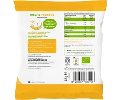 Freche Freunde FrecheFreunde BIO pripučiami kukurūzų spragėsiai su bananais