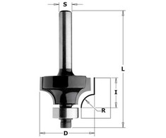 Apvalinimo freza CMT Contractor K938-187; R=3; S=8; D=18,7 mm; su guoliu