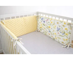 Fro-Tex Ochraniacz do łóżeczka 180x30 medvilnė+ Velvet pikowany do łóżeczka 120x60
