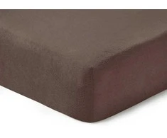 Čiužinys Frotinė paklodė su guma NOSTRA, baltos sp., 200x200+28cm, 80% medv., 20% poliesterio