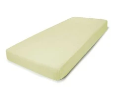 Čiužinys Frotinė paklodė su guma NOSTRA, gelsvos sp. 90x200+28cm, 80% medv., 20% poliesterio