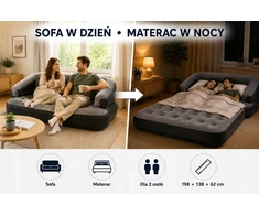 Froyak PRIEMONĖS ČIUŽINIS 2-vietis 2in1 Namų sodui 198x138x62cm DIDELI ATLAIDUOJAMOJI SOFA