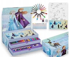 Undercover Frozen art rinkinys, FROZEN dėžutė, lagaminas su priedais, 44 vnt