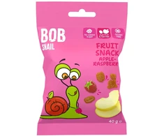 Fruit Snack Obuolių aviečių drebučiai 40g BOB SNAIL