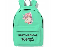 Funandstyle Minkštas "stay Magical" kuprinė - stilinga ir talpi mokyklai